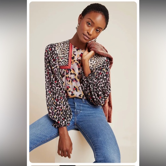 Anthropologie Tops - Anthropologie Blank London Joelle leopard top